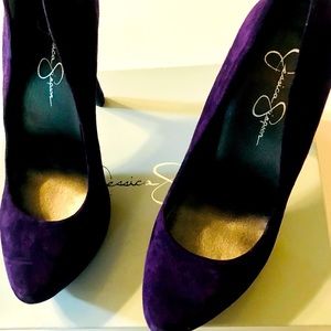 Jessica Simpson-Waldo Plum Suede Size 8.5 M